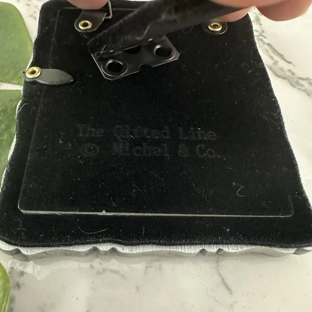 Vintage Miche Y2k Silver Tone Floral Scroll Picture Frame Mini Cottagecore